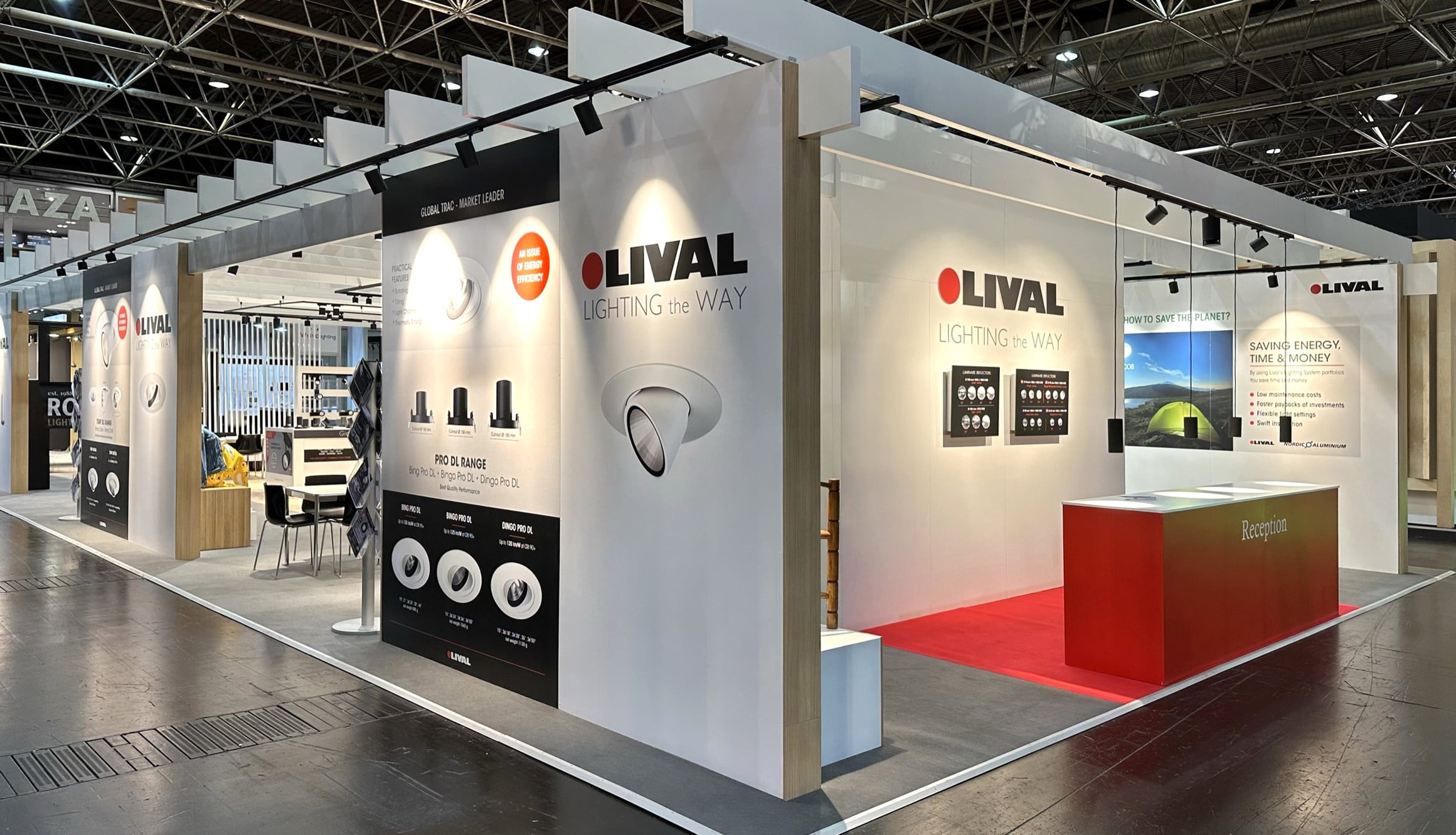 Livalin messuosasto EuroShop-messuilla Messuan toteuttamana