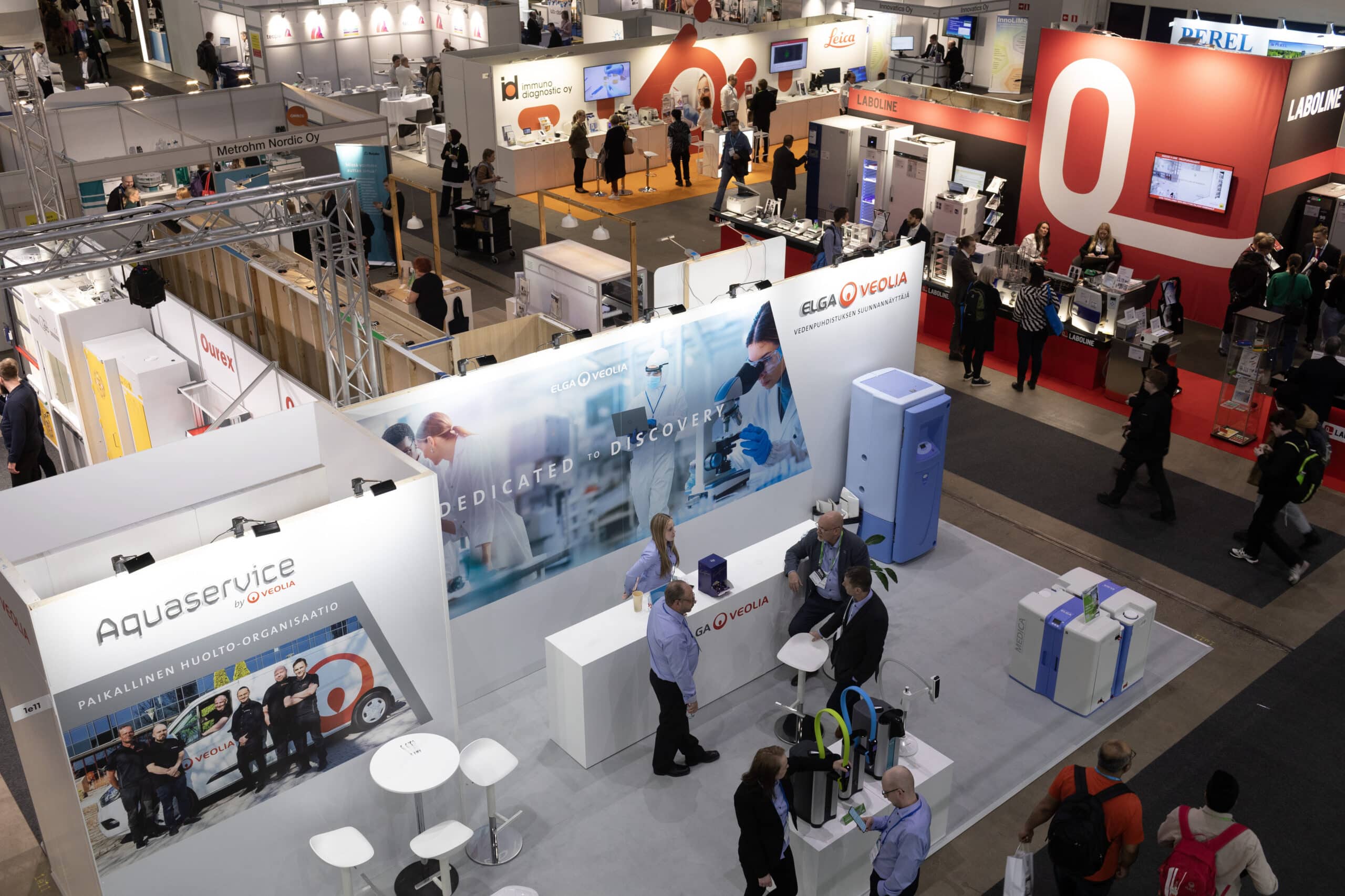 Hyvin suunniteltu messuosasto toimii niin vieraille kuin henkilöstölle